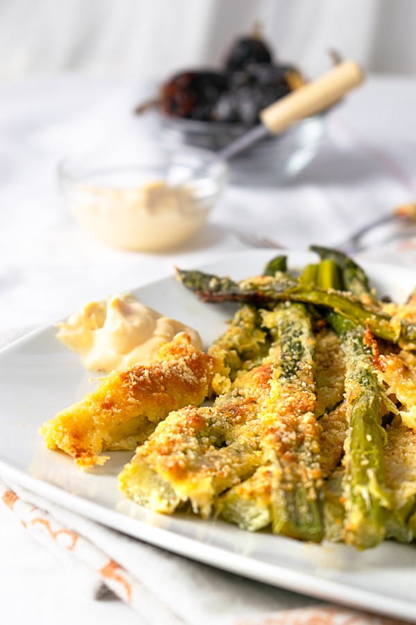 Keto Asparagus Fries with Chipotle Aioli