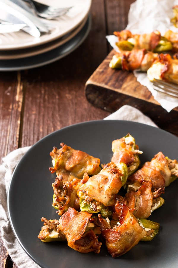 Keto Bacon-Wrapped Jalapeno Poppers