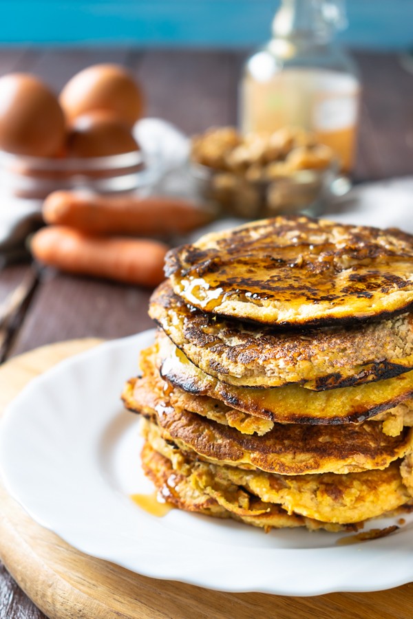 Keto Carrot Cake Pancakes