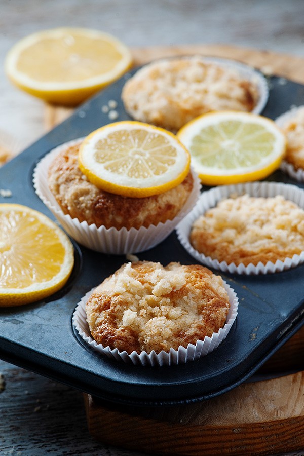 Keto Lemon Sour Cream Muffins