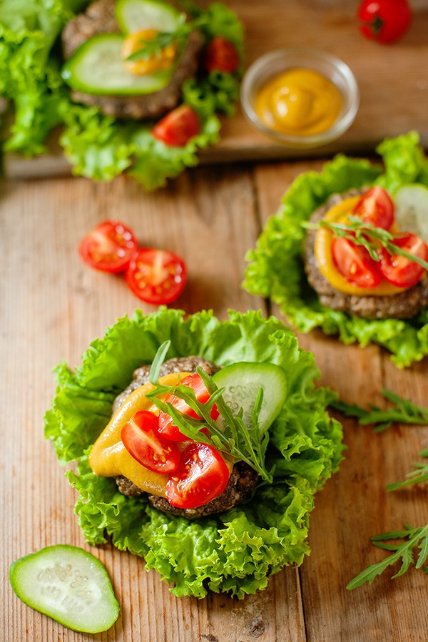 Keto Portobello Beef Burgers