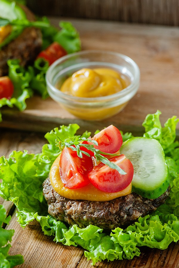 Low Carb Portobello Beef Burgers