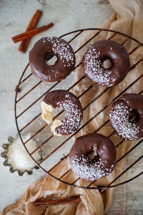 Keto Almond Joy Donuts