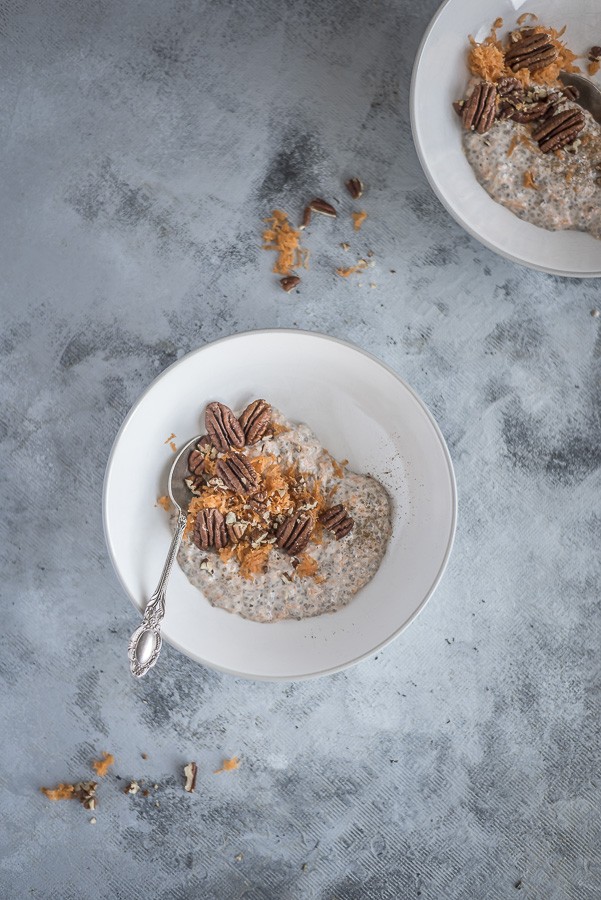 Keto Carrot Cake Chia Pudding