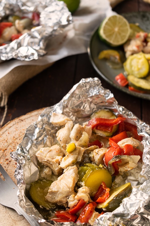 Keto Grilled Chicken Fajita Packets