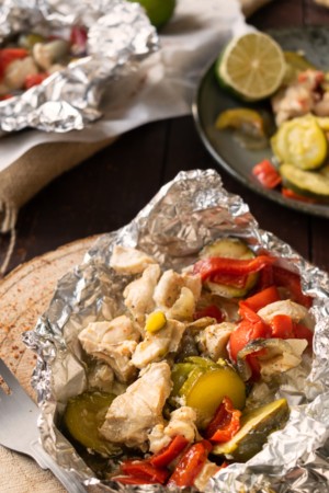 Grilled Chicken Fajita Packets