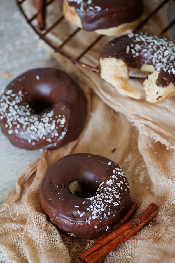 Low Carb Almond Joy Donuts