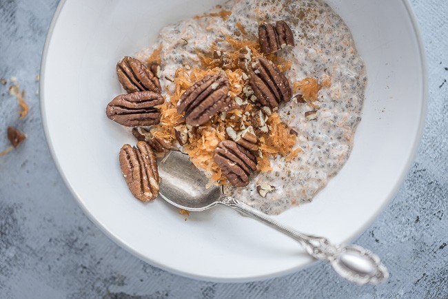 Keto Carrot Cake Chia Pudding