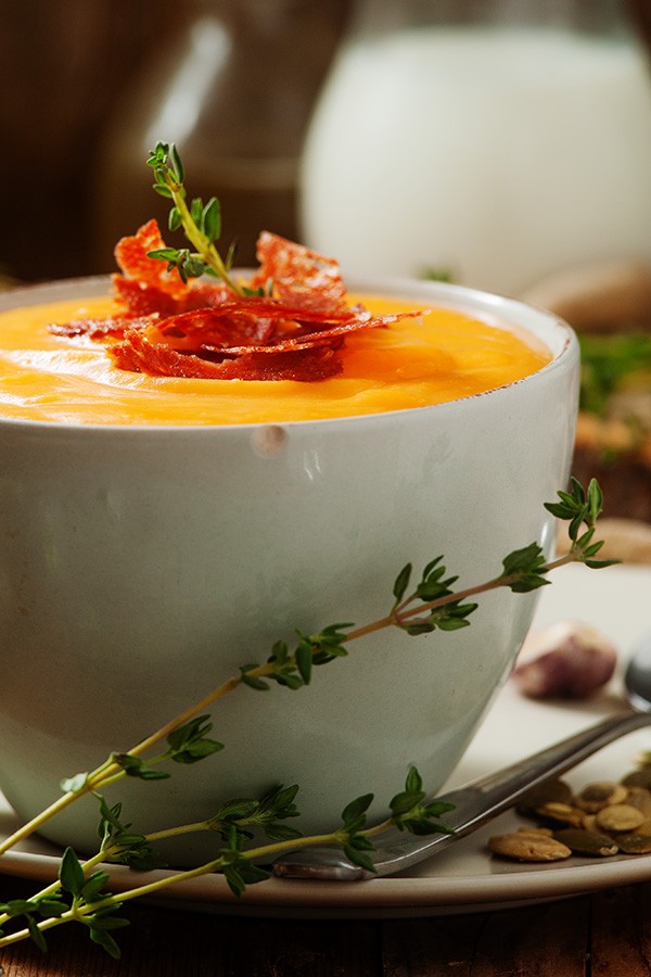 Low Carb Bacon Butternut Bisque