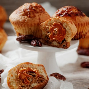 Keto Caramel Pecan Muffins