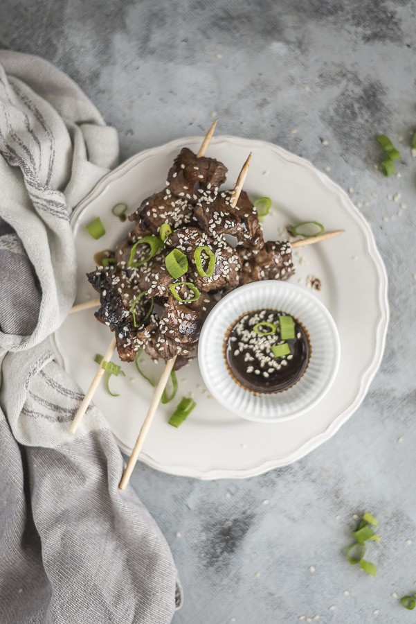 Beef Teryaki Kebabs