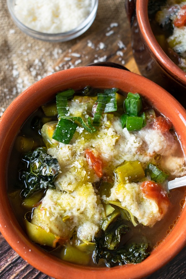 Keto Spring Minestrone Soup