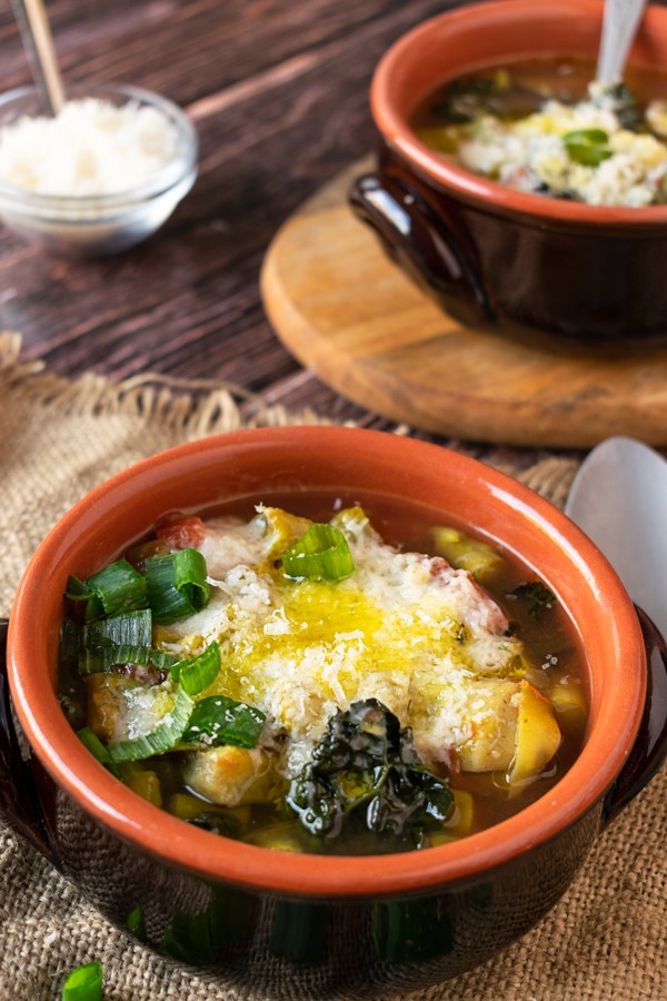 Keto Spring Minestrone Soup