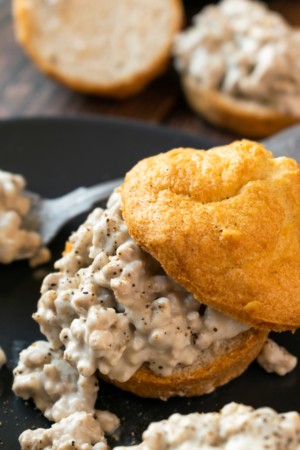 Keto Biscuits and Gravy