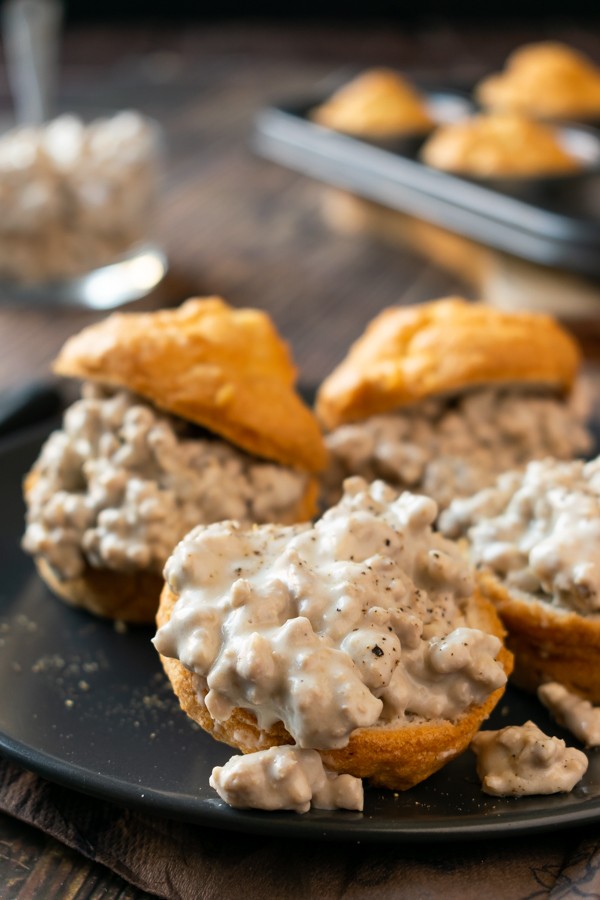 Keto Biscuits and Gravy