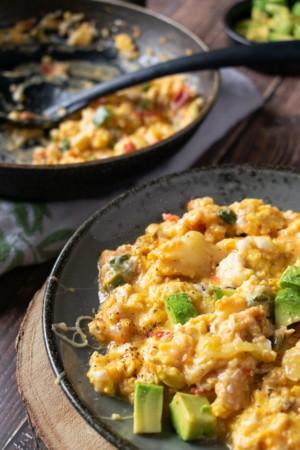 Keto Mexican Scrambled Eggs