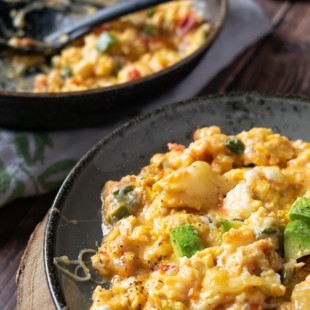 Low Carb Mexican Scrambled Eggs