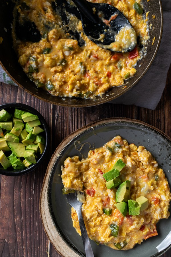 Low Carb Mexican Scrambled Eggs