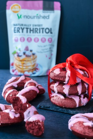 Low Carb Red Velvet Donuts