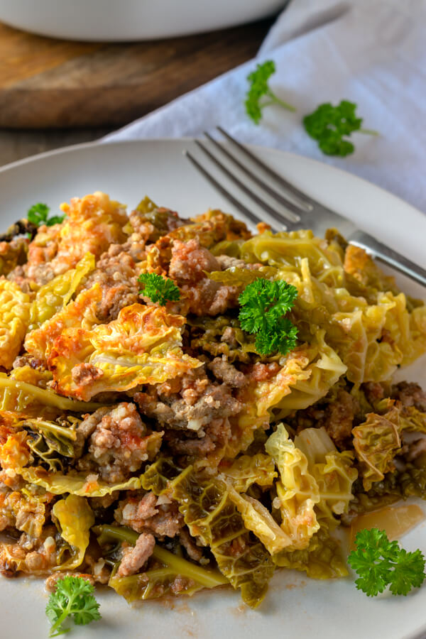 Low Carb Cabbage Roll Casserole