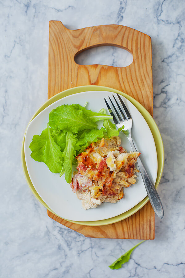 Low Carb Chicken Cordon Bleu Casserole