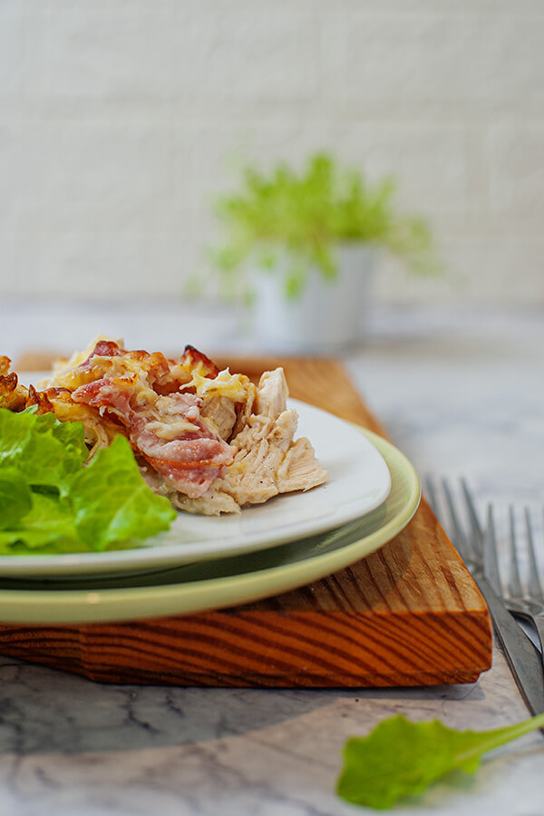 Keto Chicken Cordon Bleu Casserole