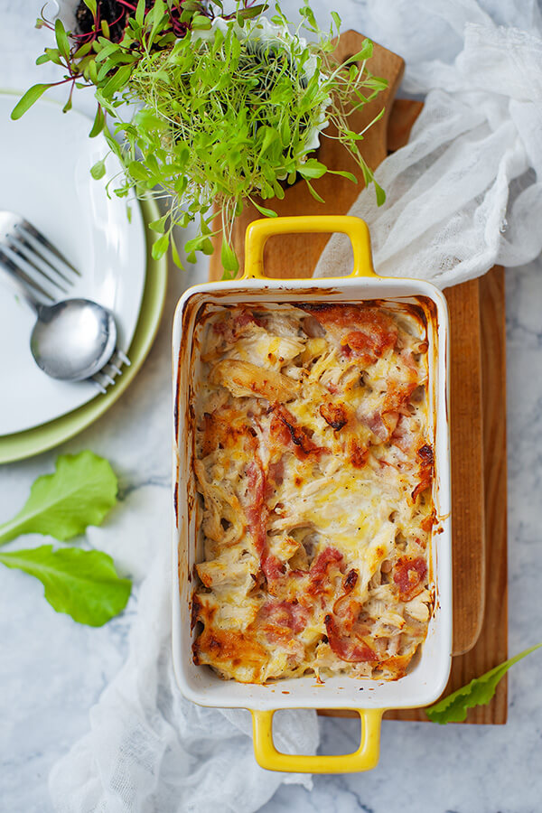 Low Carb Chicken Cordon Bleu Casserole