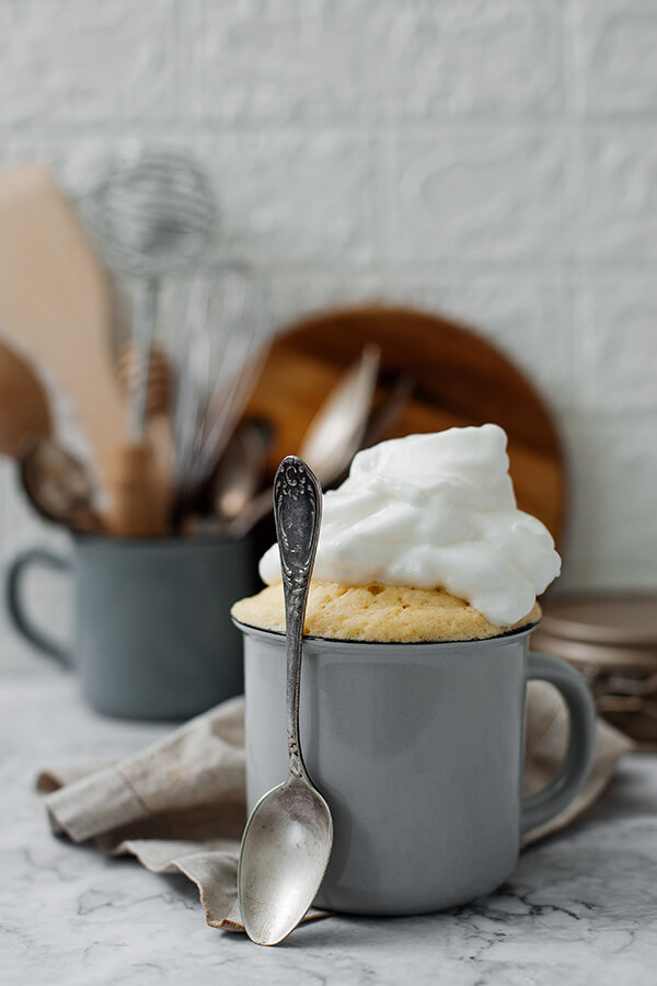 Low Carb Vanilla Mug Cake